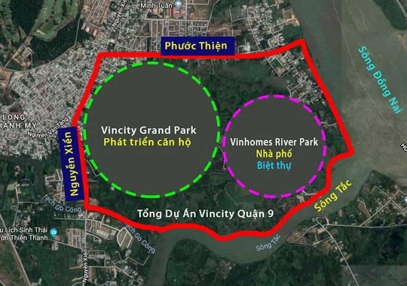 Vị trí mặt tiền tuyệt vời của Vinhomes Grand Park